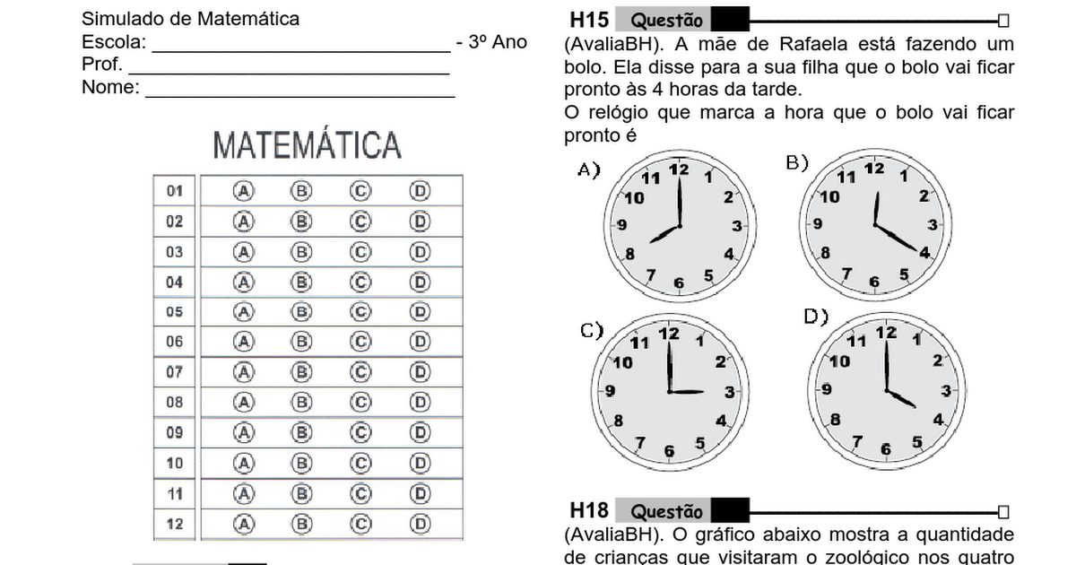 Blog Do Professor Warles Matemática 4 Ano