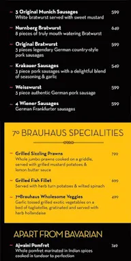 7 Degrees Brauhaus menu 7