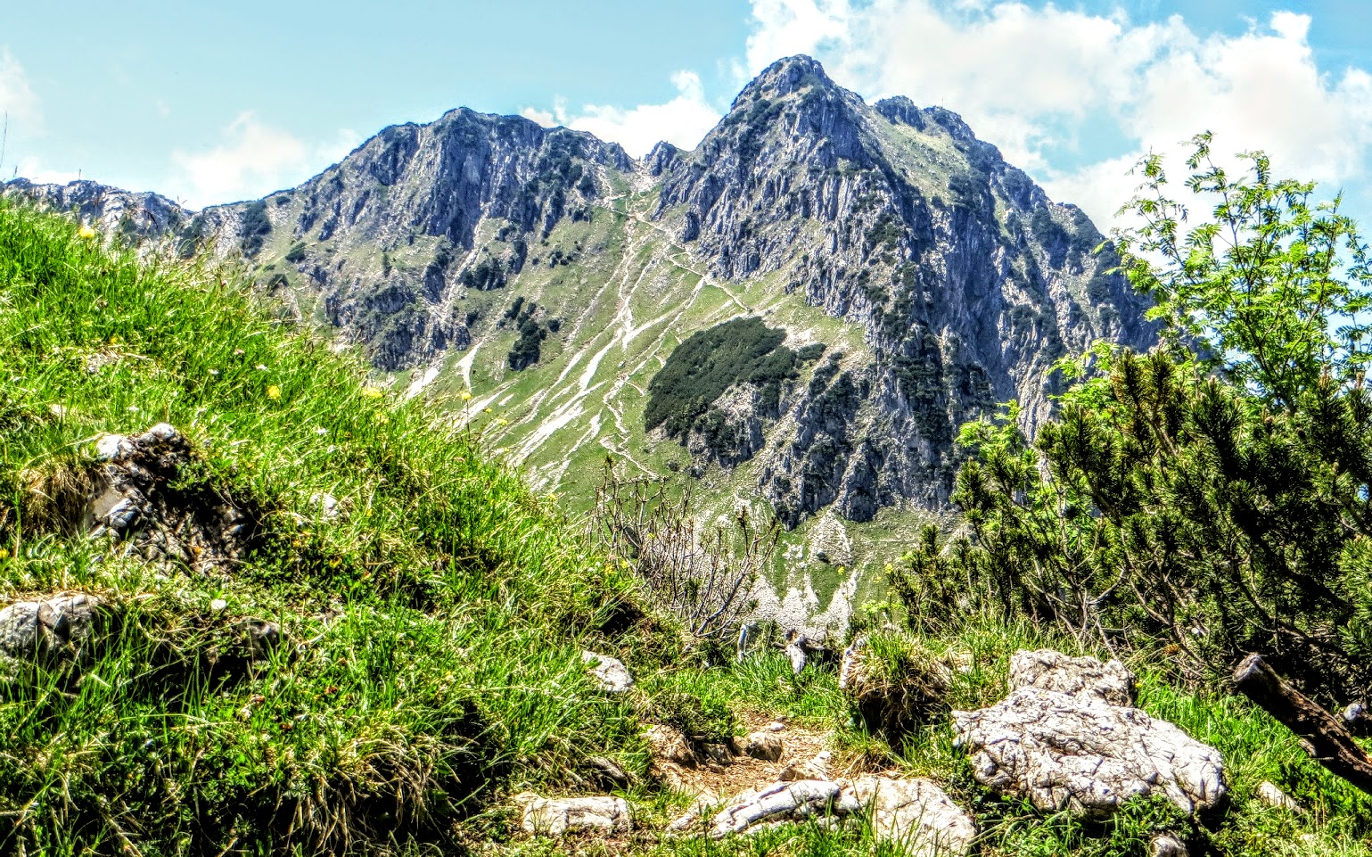 Gaisalpsee Rubihorn Niedereck Aufstieg Oberstdorf Allgäu