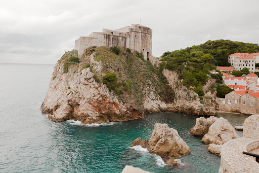 Old-Dubrovnik-fortification.jpg - A fortress served as the first line of defense, just outside the main walls of Old Dubrovnik. 