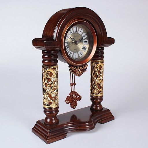 Title 2, High-end Chinese Retro Decorative Desk Clock fo...