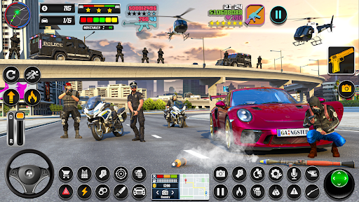 Screenshot Bike Chase 3D Police Car Games