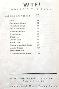 White Negro menu 2