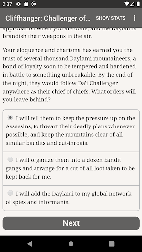 Screenshot Challenger of Tomorrow