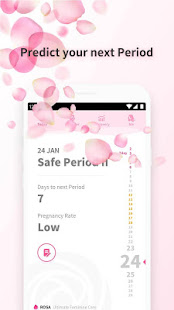 Period Tracker Rosa - Menstrual Cycle & Calendar