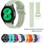 Dây Đeo Silicone 20Mm Cho Đồng Hồ Thông Minh Samsung Galaxy Watch 4 Classic 46Mm 42Mm 4 44Mm 40Mm Galaxy Watch 5 Pro