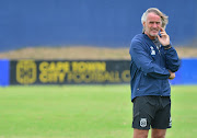 Coach Jan Olde Riekerink during a Cape Town City FC media open day at Hartleyvale Football Grounds  in Cape Town on January 22, 2020.