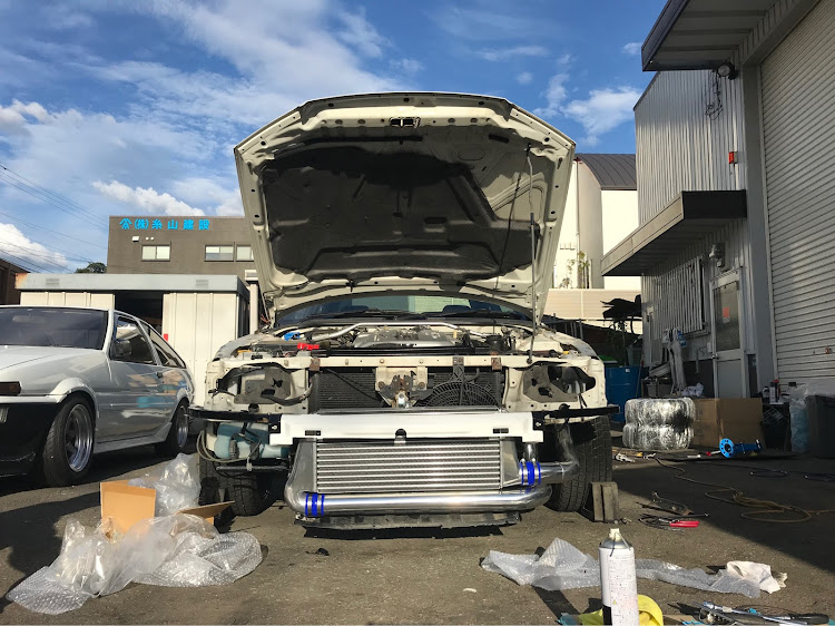 スカイラインのスカイライン・ER34・インタークーラー取付に関するカスタム事例の投稿画像1枚目