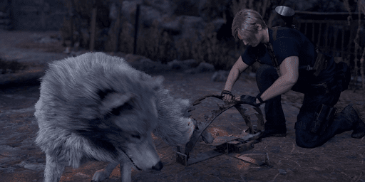 If you rescue the dog, it will assist you in the boss battle