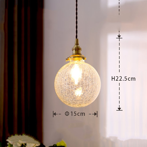 Title 3, Japanese Round Retro Bedroom Bedside Chandelier...