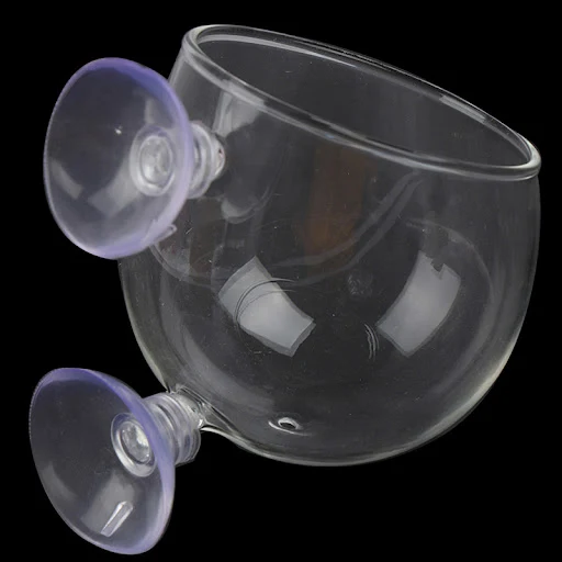 Aquarium Plant Pot Glass Cylinder Cup With Suckers For Cultivate Aquatic Plant Seeds Coral Moss Fish Tank Decoration Acc