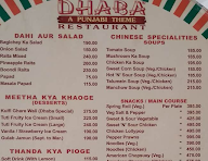 Dhava Restaurant menu 2