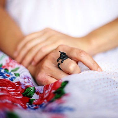 Title 3, Cartoon Long Tail Cat Pet Animal Ring, a charmi...