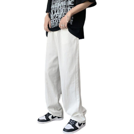 Title 3, Thick Korean Wide Leg Cropped Trousers for Wint...