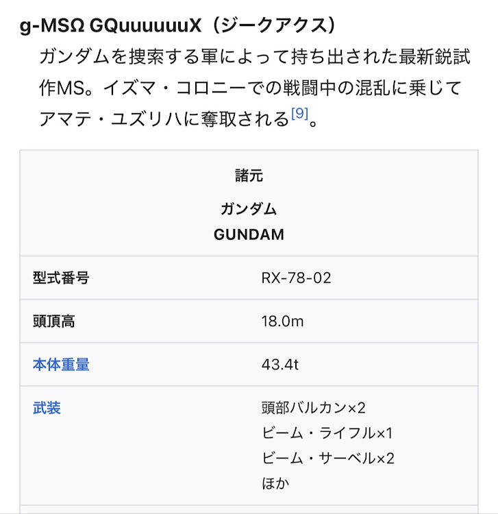 ジェイドの機動戦士Gundam GQuuuuuuX -Beginning-・ガンダム型式番号・無限フルエアロ・底辺のニュータイプに関するカスタム事例の投稿画像4枚目
