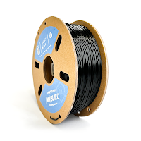 Black MH Build Series PLA Filament - Cardboard Spool - 1.75mm (1kg)