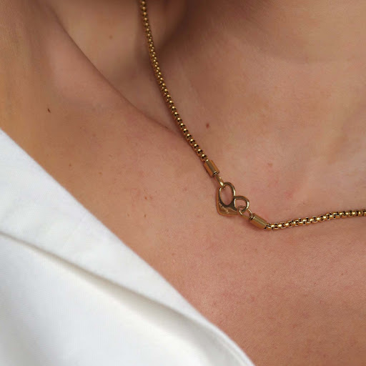 Title 2, Stainless Steel Heart Necklace Pendant, a beaut...