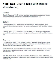 Crusto's - Cheese Burst Pizza menu 1