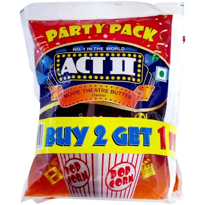 Act Ii Instant Popcorn - Movie Theater Butter Flavour - 150 gm