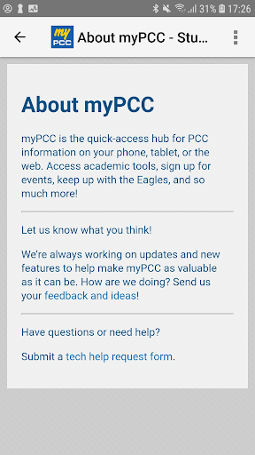 Screenshot Pensacola Christian College