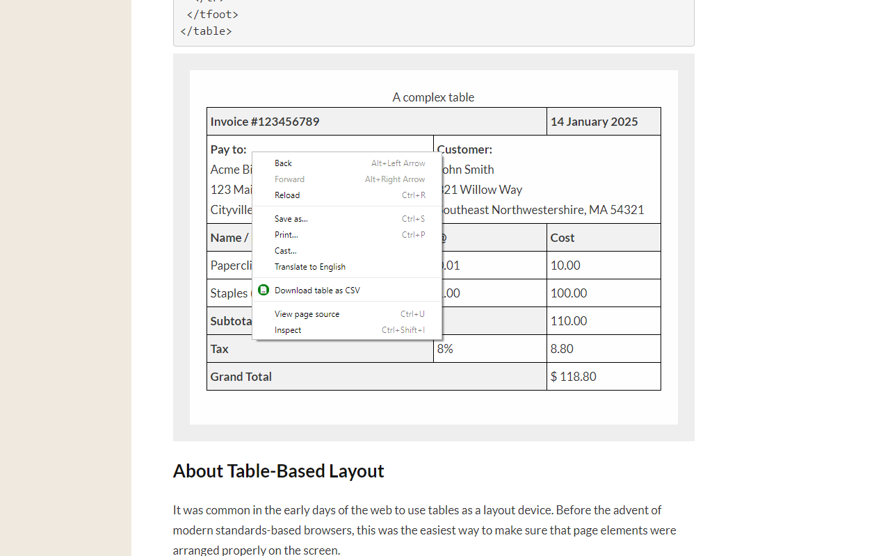 Download table as CSV Preview image 0