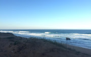 A view of the ocean from Beach Bums restaurant.