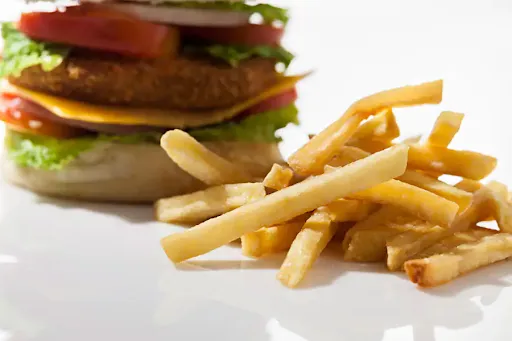 Veg Burger + French Fries + Coke