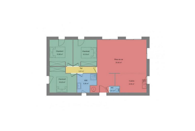  Vente Terrain + Maison - Terrain : 455m² - Maison : 82m² à Savenay (44260) 