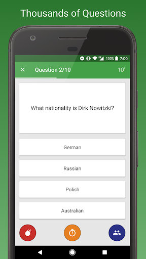 Screenshot Sports Fan Quiz