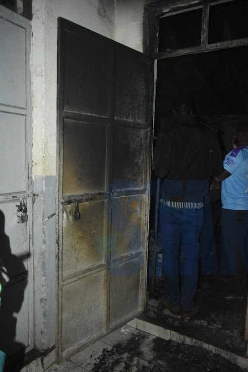 The dormitory after the fire at Upper Hill High School on Wednesday, February 5, 2020.