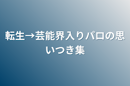 転生→芸能界入りパロの思いつき集