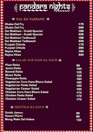 Pandara Nights menu 7