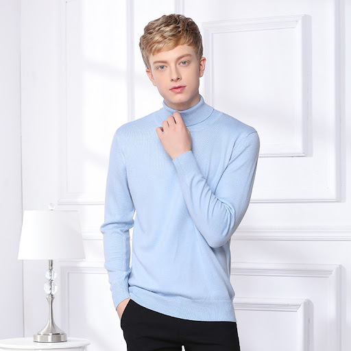 Title 8, Mens Solid Color Cashmere Sweater. Experience ...
