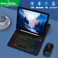 Bao Da Có Bàn Phím Và Chuột Bluetooth Goojodoq Thích Hợp Cho Ipad Air 4 Ipad Pro 11 7/8/9 10.2 2021 Ipad Mini6