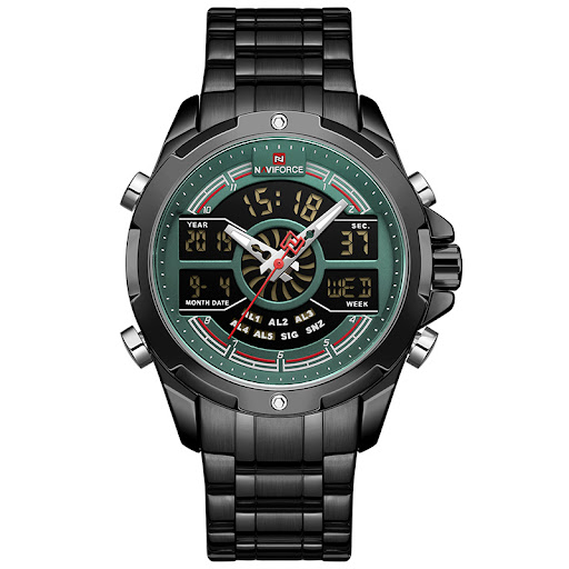 Title 4, Waterproof steel band mens multifunctional spo...
