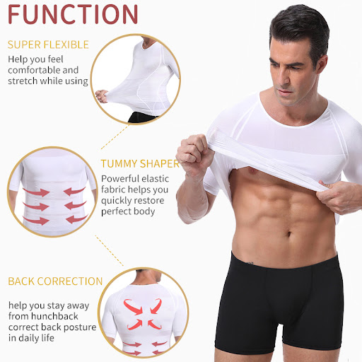Title 7, Mens Chest Compression T-shirt Fitness Hero Be...