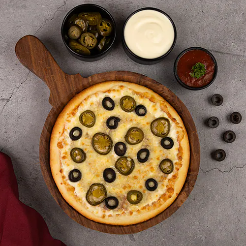Jalapeno & Black Olive Pizza