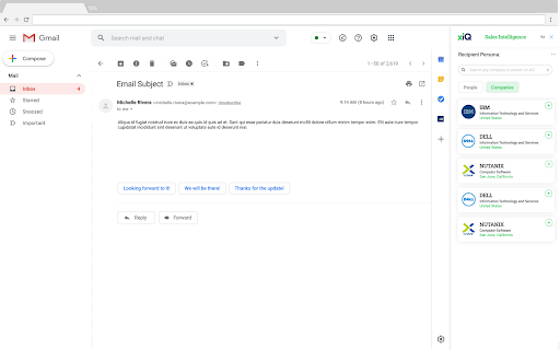 xiQ - Gmail Extension