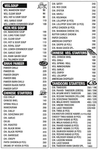 Status Family Restaurant & Bar menu 1