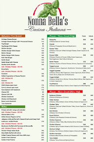 Nonna Bella's menu 2