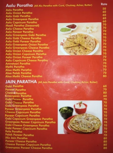 Punjab Paratha Zone menu 