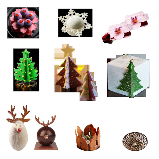 Title 5, Christmas Tree Decoration Hollow Chip Swing Pla...