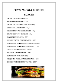 Crazy Maggie And Burger menu 4