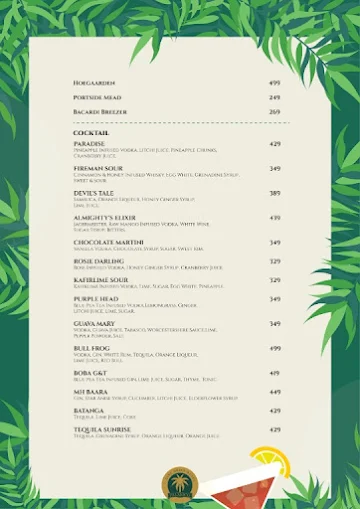 Palmoco menu 