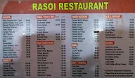 Rasoi Restaurant menu 1