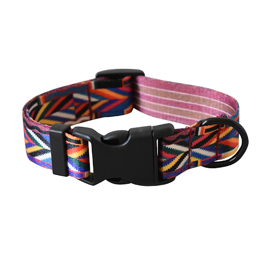 Title 5, Ethnic Style Printed Dog Collar, fashionable an...