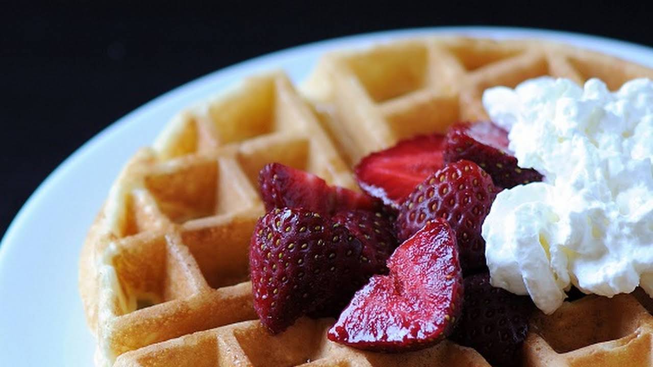 Classic Homemade Belgian Waffle Recipe - The Kitchen Magpie