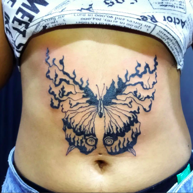 Monarch Design Butterfly Tattoo