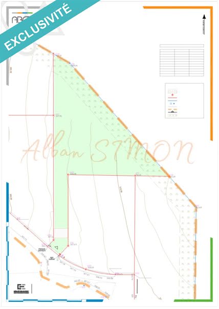 Vente terrain  1013 m² à Fraisans (39700), 62 741 €