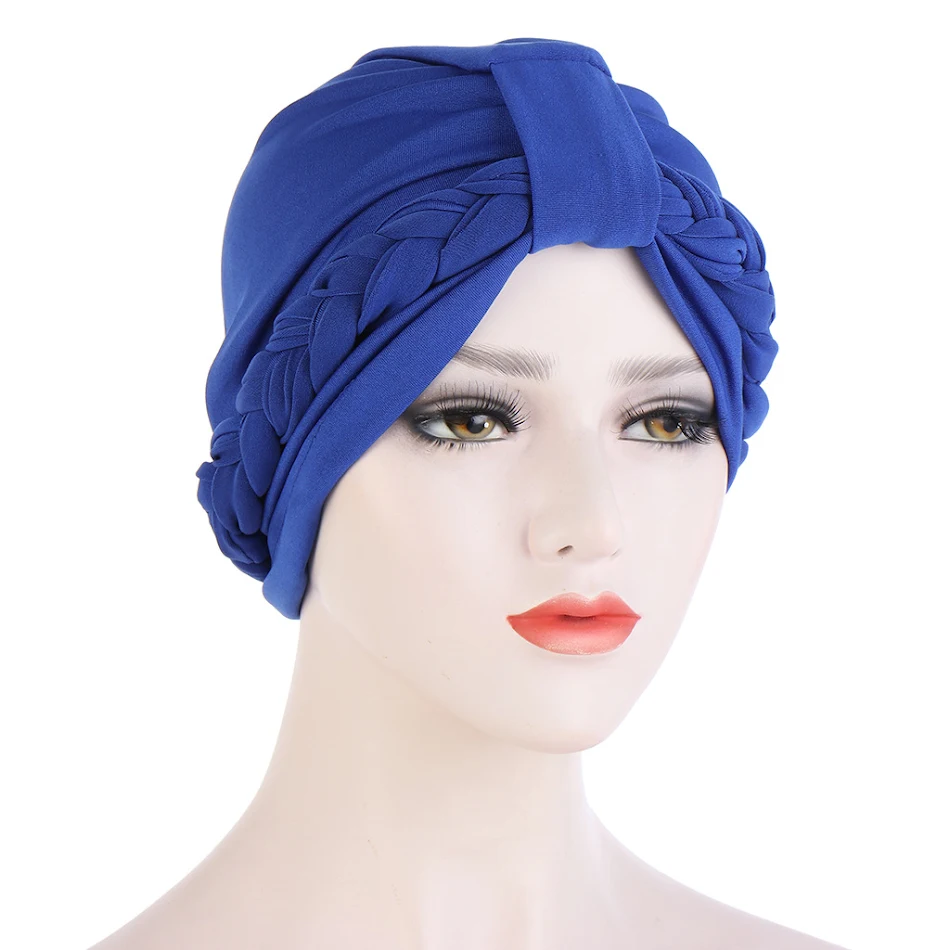 Nouveau chapeau Turban multicolore en chanvre cristal à trois couches